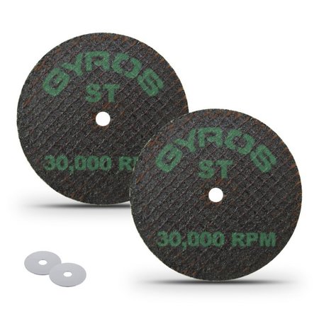 GYROS ST 2" Double Reinforced Resin Cut-Off Wheel, for Super Tensile Materials, Dia. Size 2", 2PK 11-42002